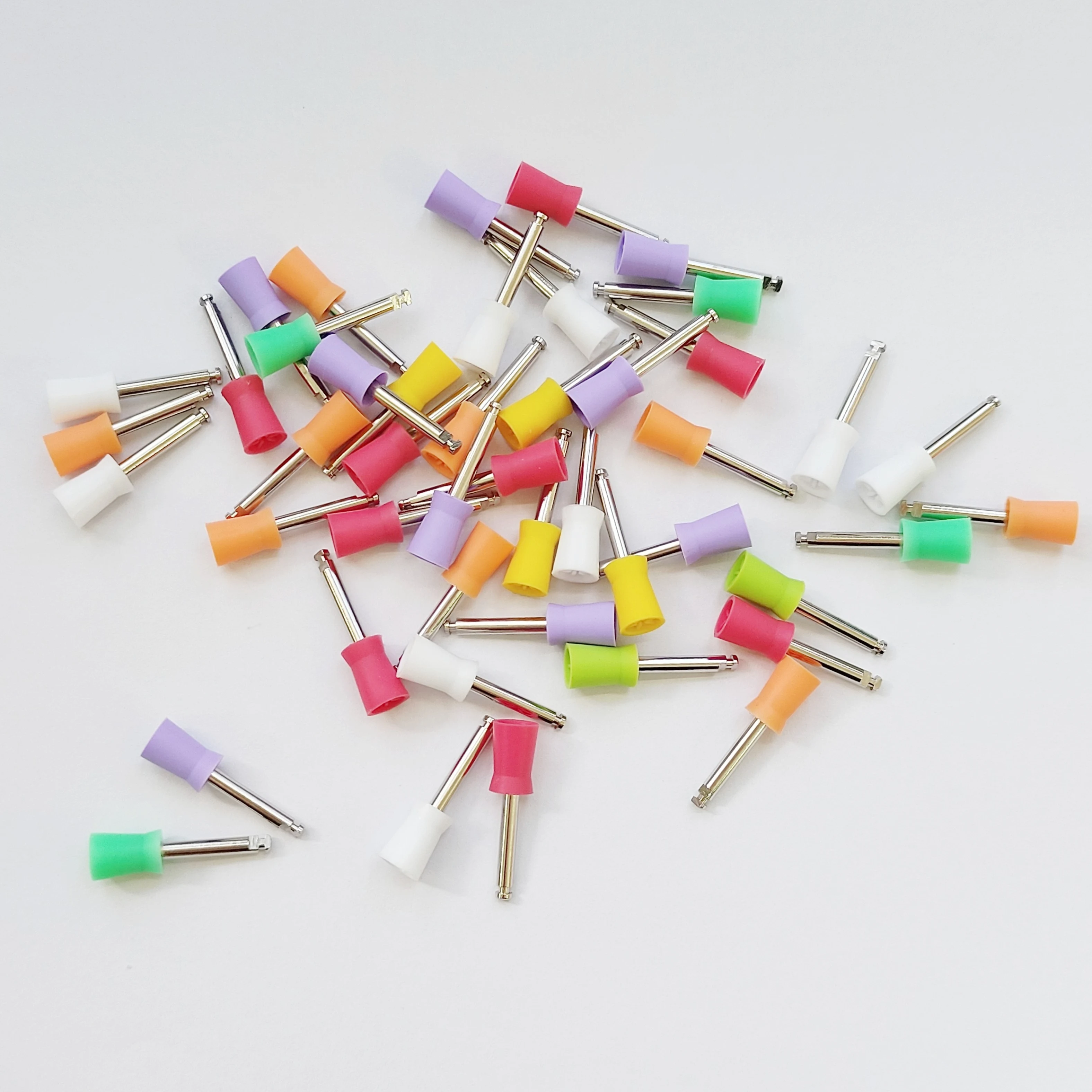 Swordental 100pcs Dental Tools Polishing Prophy Cup Brushes Polisher Nylon Tapered Brush Polishing Prophy Cup