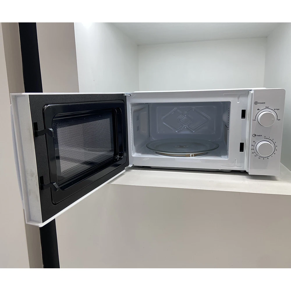 20 л белая полностью большая стеклянная дверь микроволновые уровни мощности цифровая микроволновая печь с хромированной ручкой
