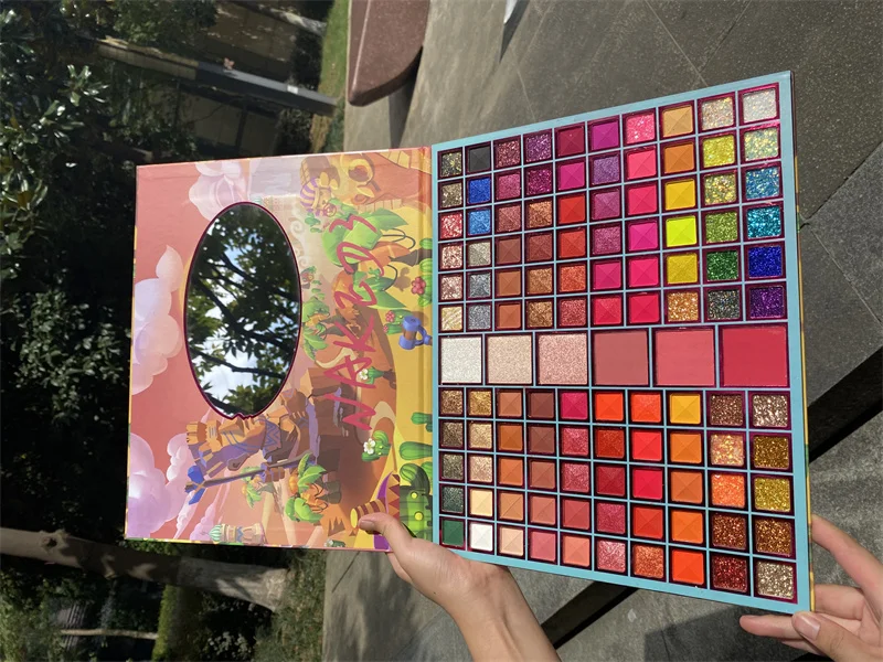 New huda hot sell 99 color  palette professional eyeshadow beauty makeup cosmetics custom logo