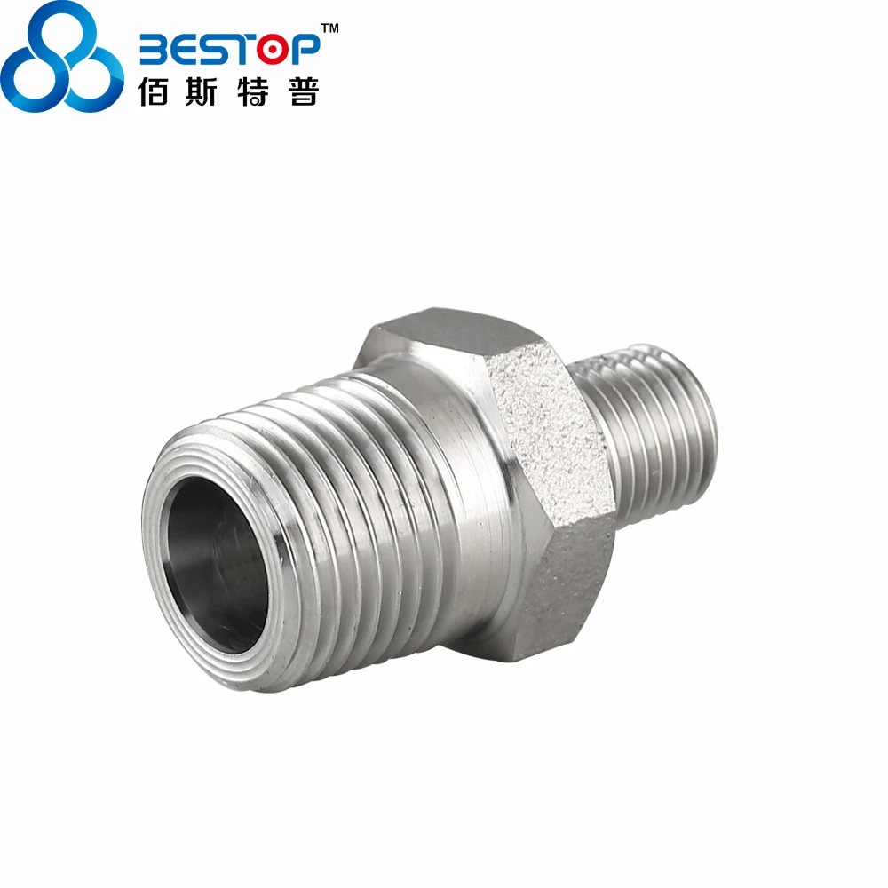 Стандарт ASTM из нержавеющей стали 304 316 Мужской NPT резьбовой шестигранный ниппель