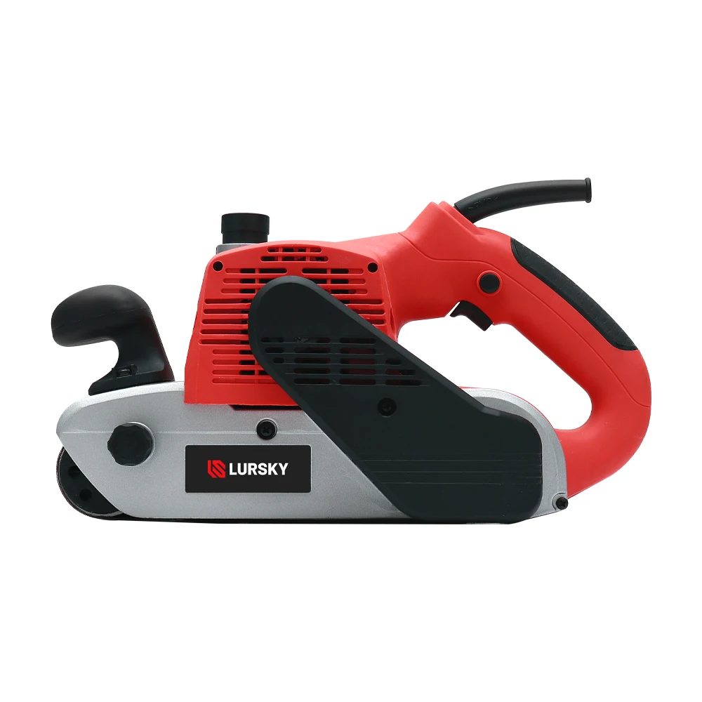 LURSKY Wood Sanding Machine Mini Wide Belt Disc Drum Sander Industrial with 100x610mm Sanding