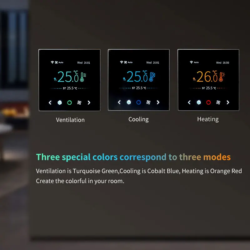 Digital Programmable Smart Wifi Thermostat Smart Fan Coil Thermostat