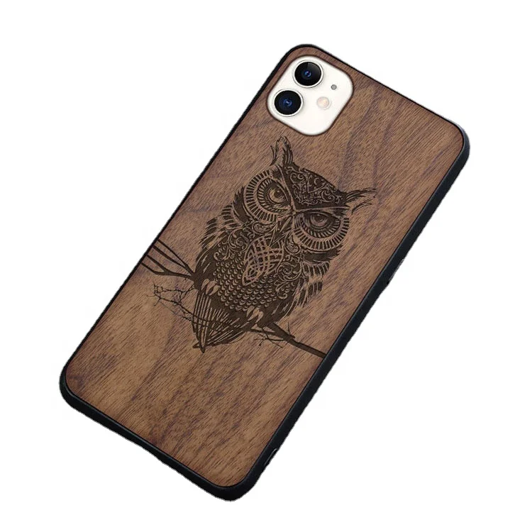 Handmade Bamboo Cherry Wood  Blank Phone Cases Cover For IPhone 12