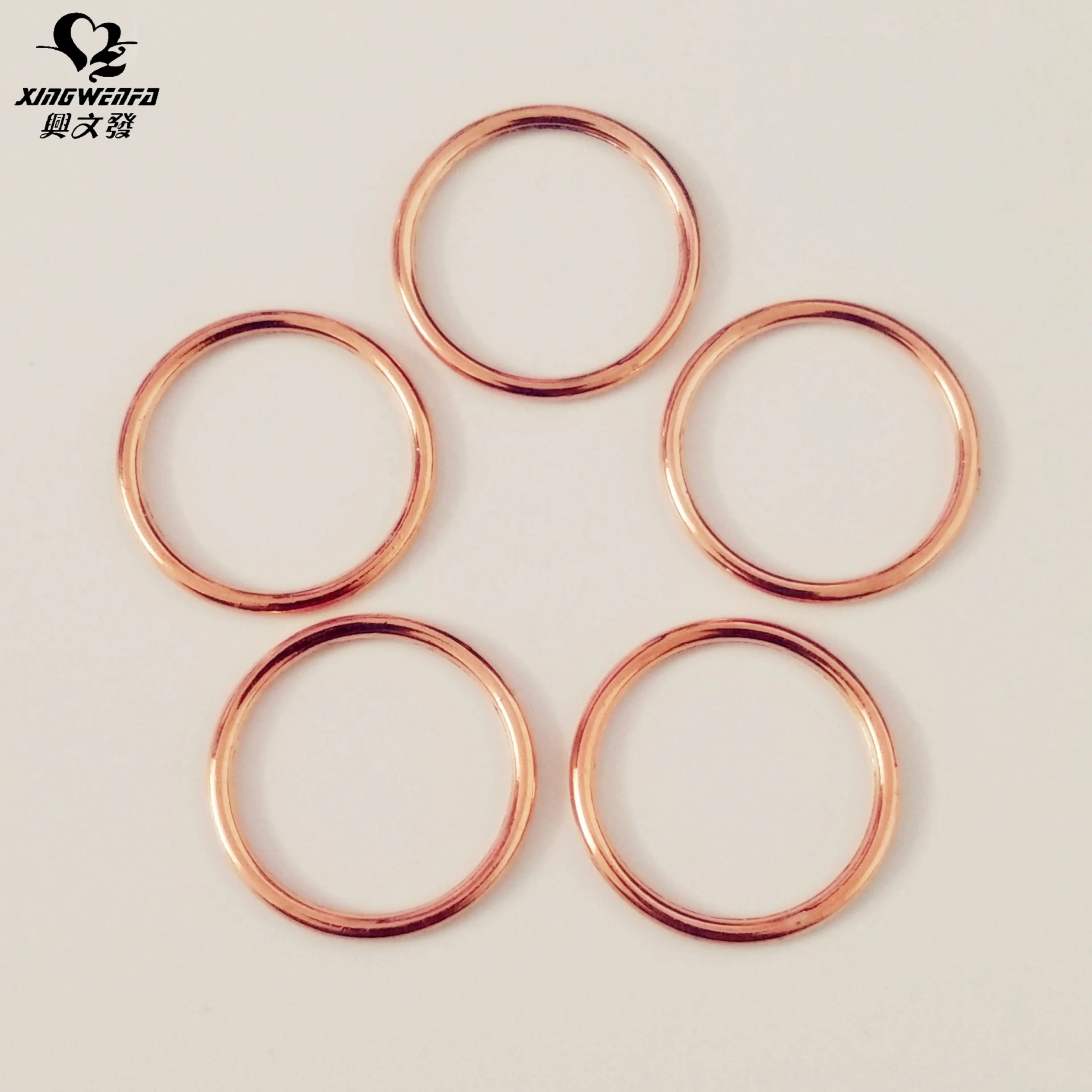 Underwear accessories 18mm Eco friendly nickle free lead free zinc alloy metal buckle Rose Gold bra strap adjuster sliders