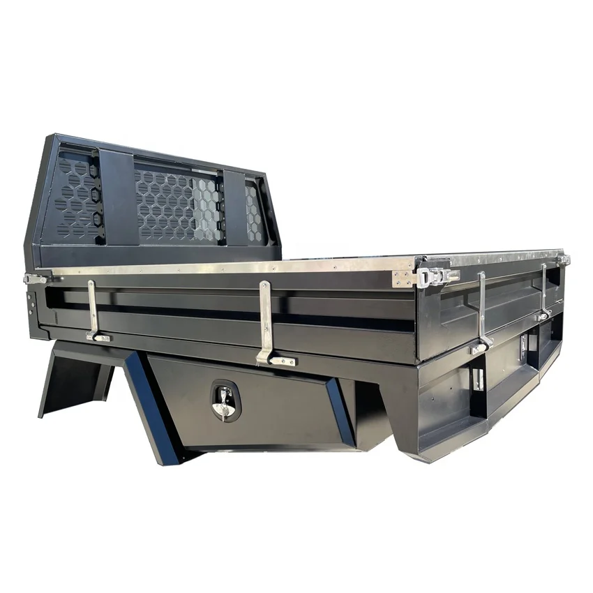 Dual/single/extra 4x4 Cab Aluminum Ute Tray And Canopy With Dog Box Toolbox For Pickup To Suit Hilux,Ranger,Dmax,Bt50,Triton