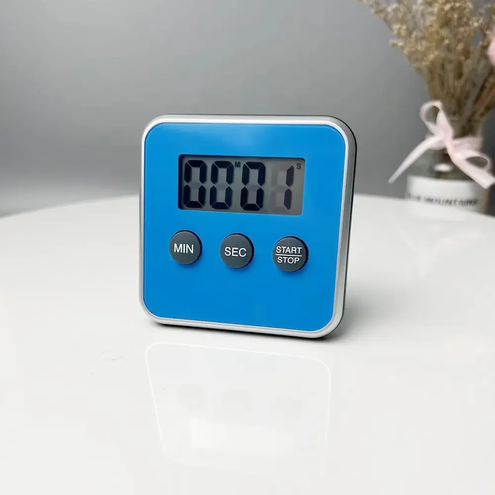 Hot Selling 2 in 1 Strong Magnet Loud Digital  Kitchen Fitness Timer 100 Minutes countdown cooking time reminder with Bracket