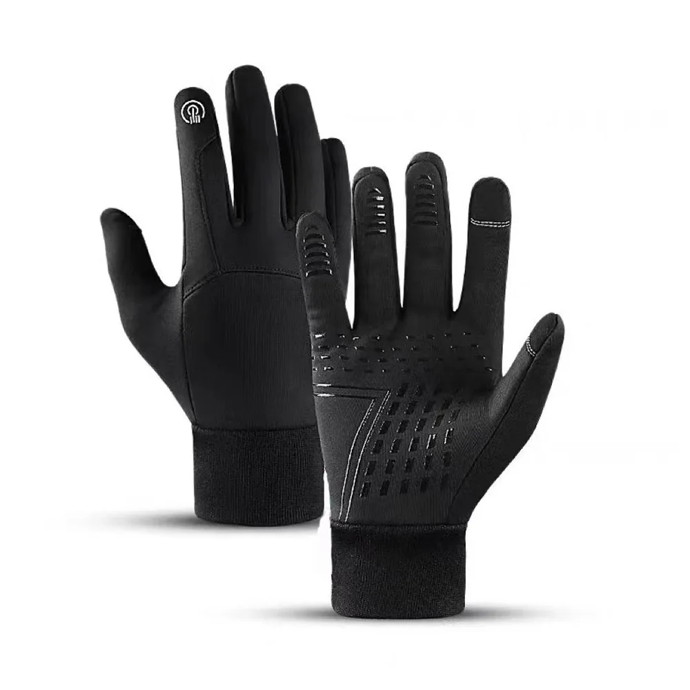 Private Label Custom Winter Touchscreen Bike Riding Waterproof Thermal Cycling Motorcycle Sports Gloves