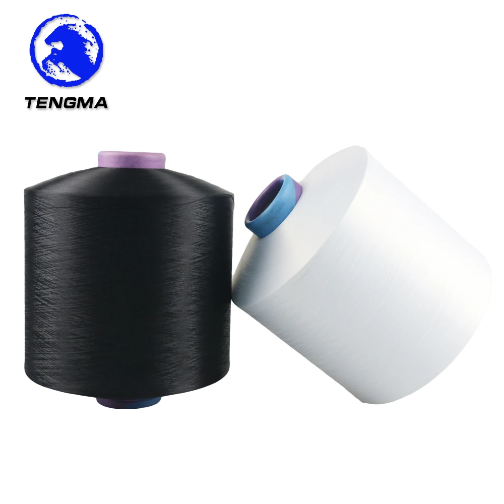 Market price AA grade dope dyed 75 36 dty polyester yarn