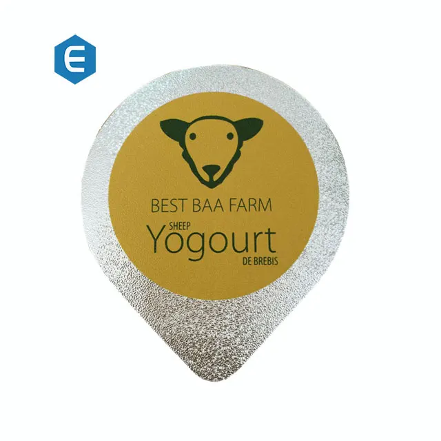 Good price Stock Available  China factory wholesale printing  yogurt sealing aluminum foil lid
