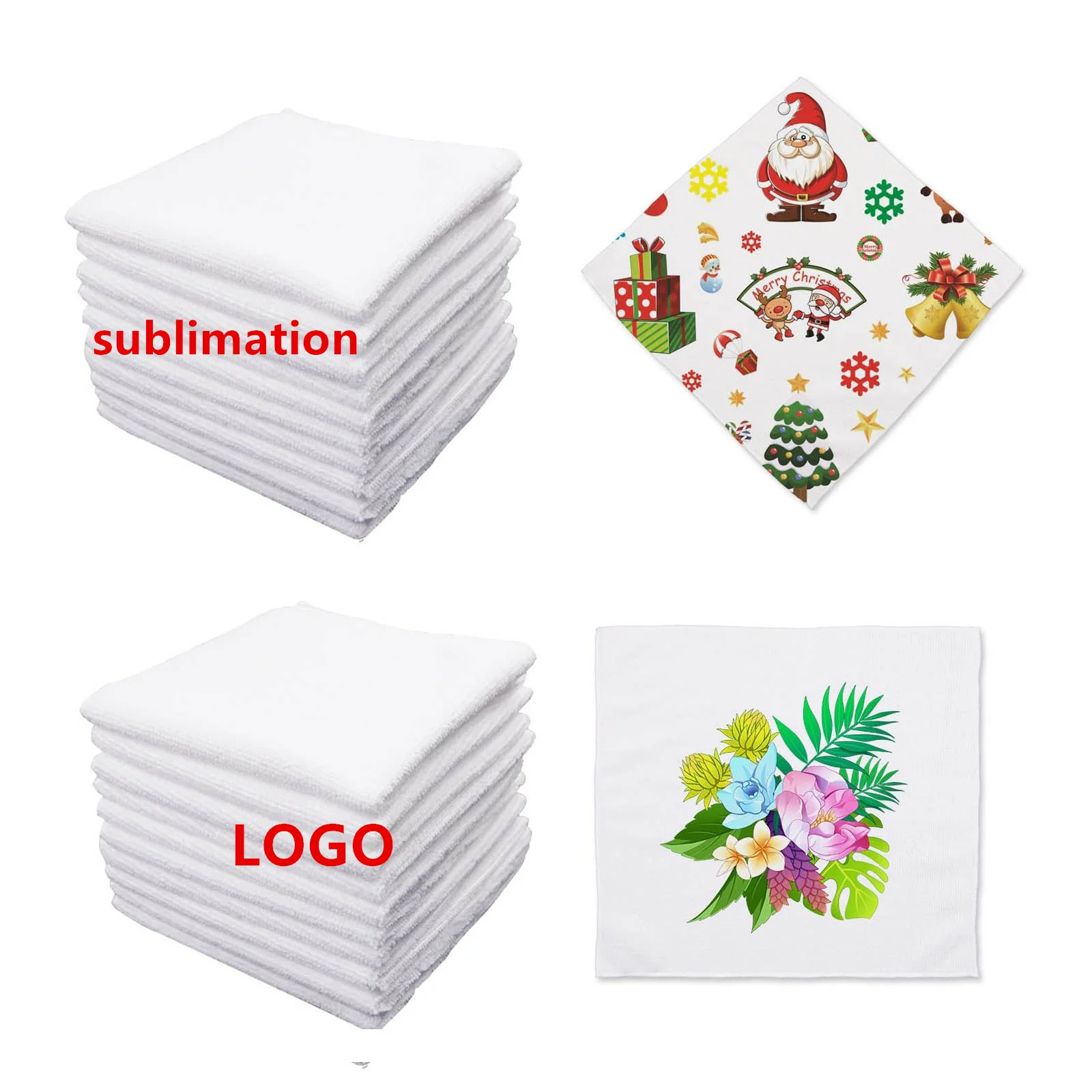 sublimation towels blanks luxury Polyester customized dish bath tea hand towel blank beach towels with logo custom printing