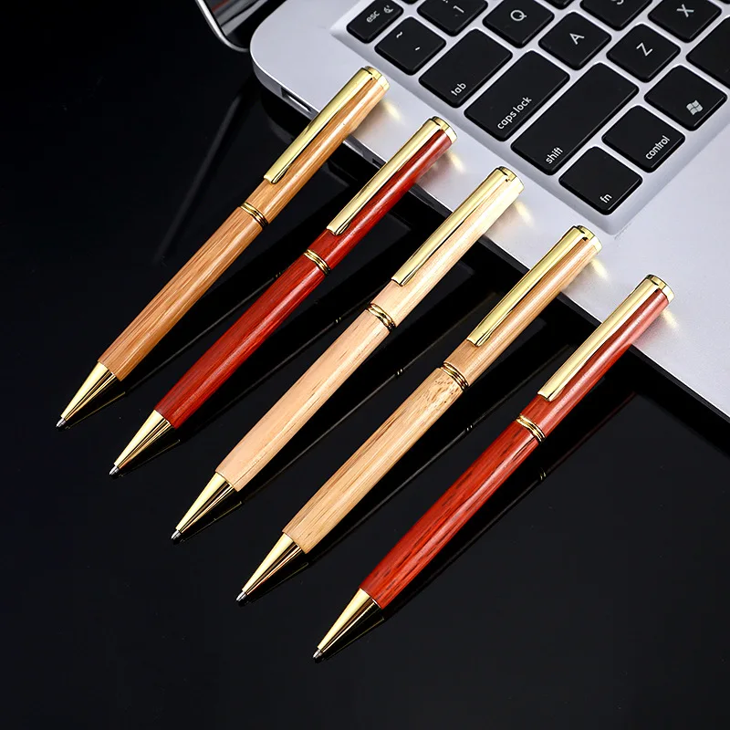 
Stationery & Office Accessories Portable customized logo gift pen set promotion Bamboo Wooden pen with box 
