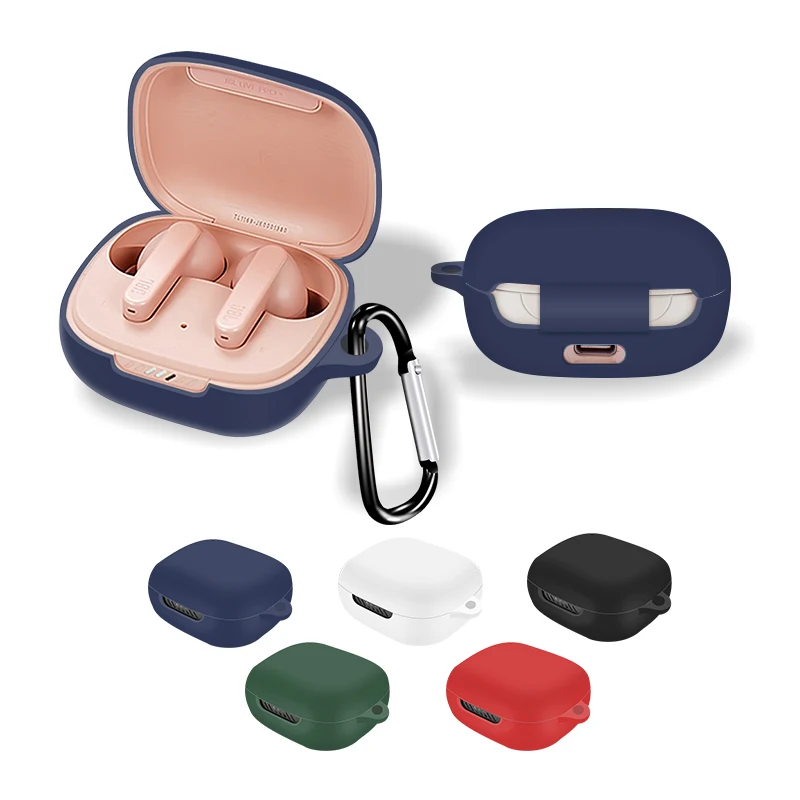 Factory Sale Silicone Protective Cover Case for JBL Live Pro+ TWS with Hook Earphone Case