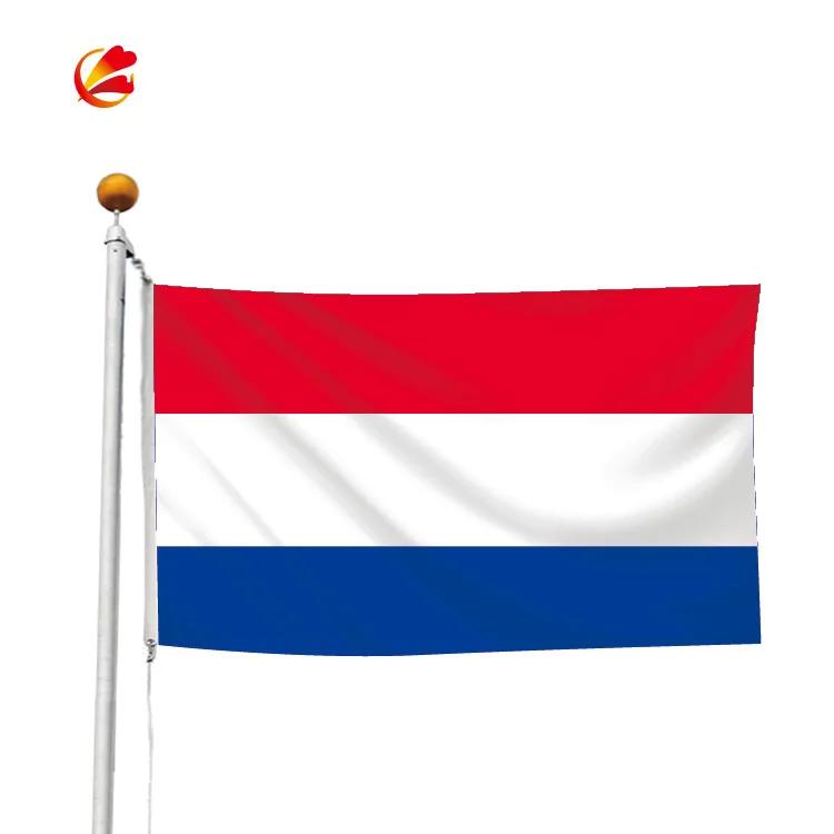 Wholesale 100% Polyester 3x5ft Stock NL Red White Blue Holland Netherlands Flag