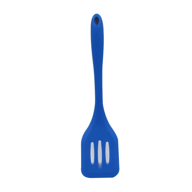 Heat Resistant Large Cooking Spatulas Kitchen Utensil Silicone Slotted Turner with Iron Core