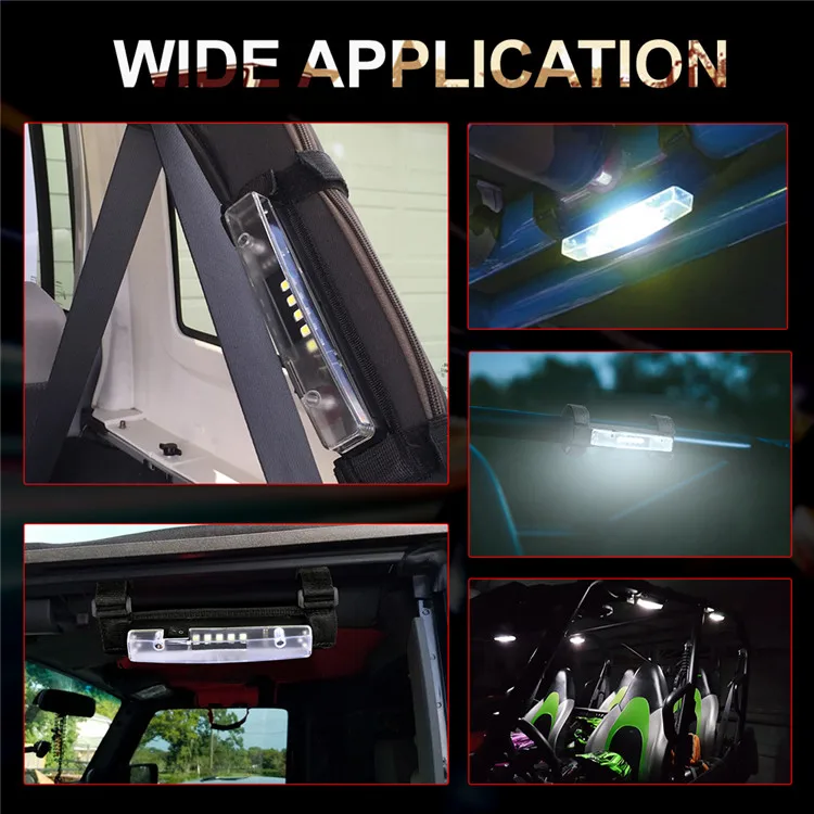 
Wholesale Universal Roll Bar Mount Up To 4 Inch Magnetically Absorbable Courtesy Work Light Battery Operated Led Light Strip 