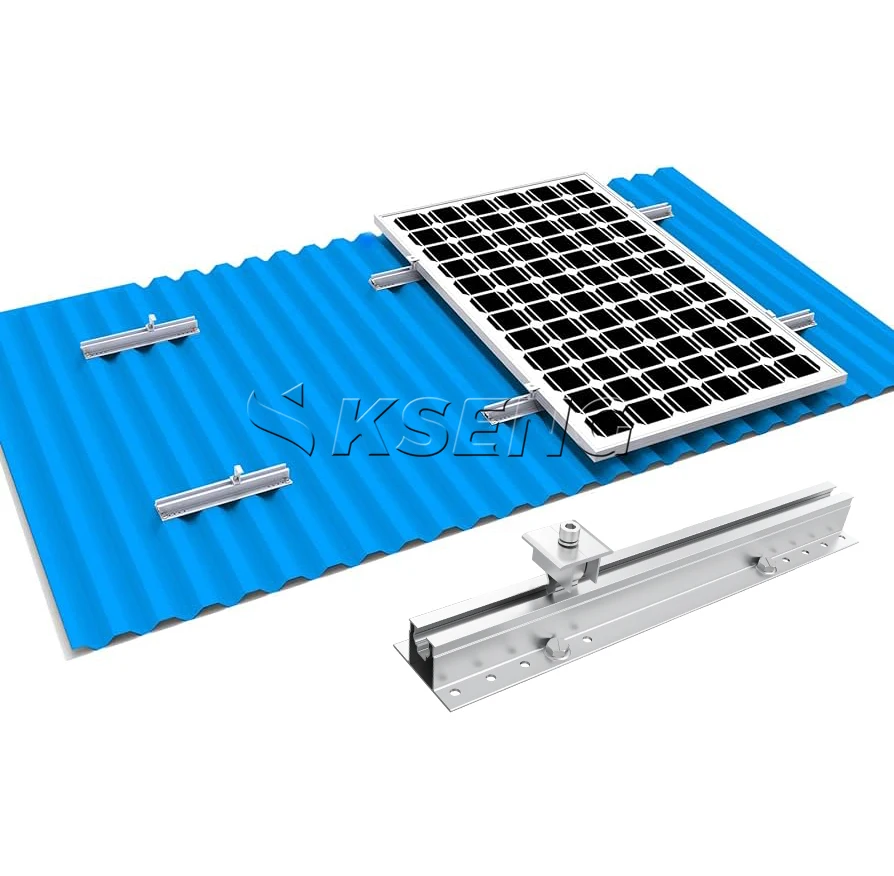 Kseng Mini Rail Roof Solar Racking PV Profile Solar Mounting System with Durable Solar Panel Rail