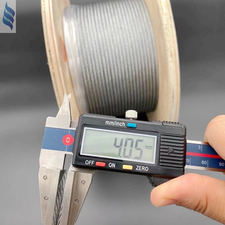 Electric galvanized steel wire rope aircraft cable 7x7-2.38mm 3/32'