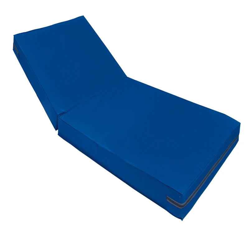 
wholesale medical hospital sand bed Half brown and half cotton mattress with blue color 