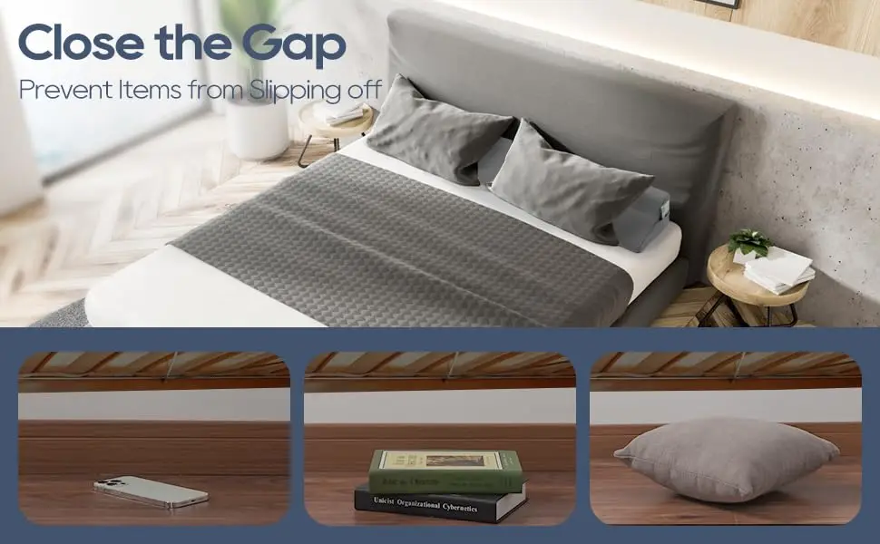 Factory Supply Bed Wedge Headboard Pillow Gap Filler Foam Wedge Multi-Use Triangular Memory Foam Bed Pillow Gap Filler