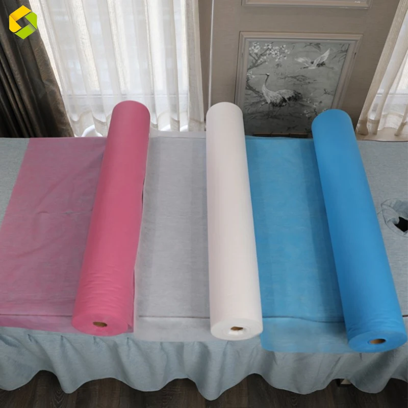 Spa disposable sheets roll examination paper sheets low price non-woven disposable beauty sheets roll