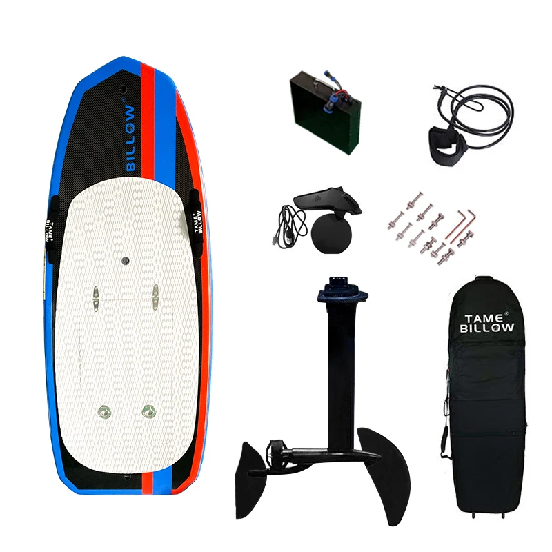 Carbon fiber efoil 8 KW surfing board Electric Hydrofoil Surfboard with water proof battery electric board