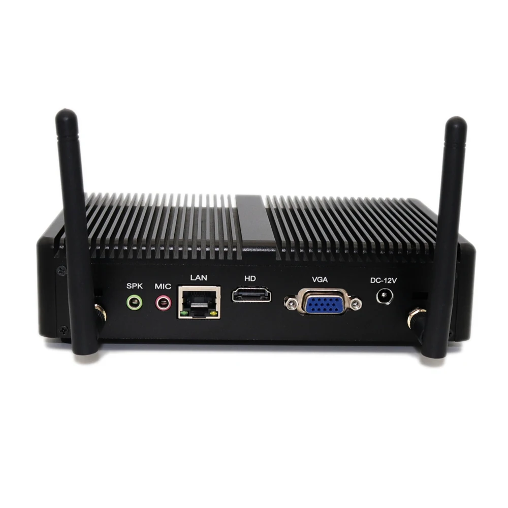 JIERUICC Cheapest Mini Computer with Dual Lan Dual Hdm-i Celero-n N3700 Micro Computer 6USB HTPC Win10 Pro Mini Desktop PC