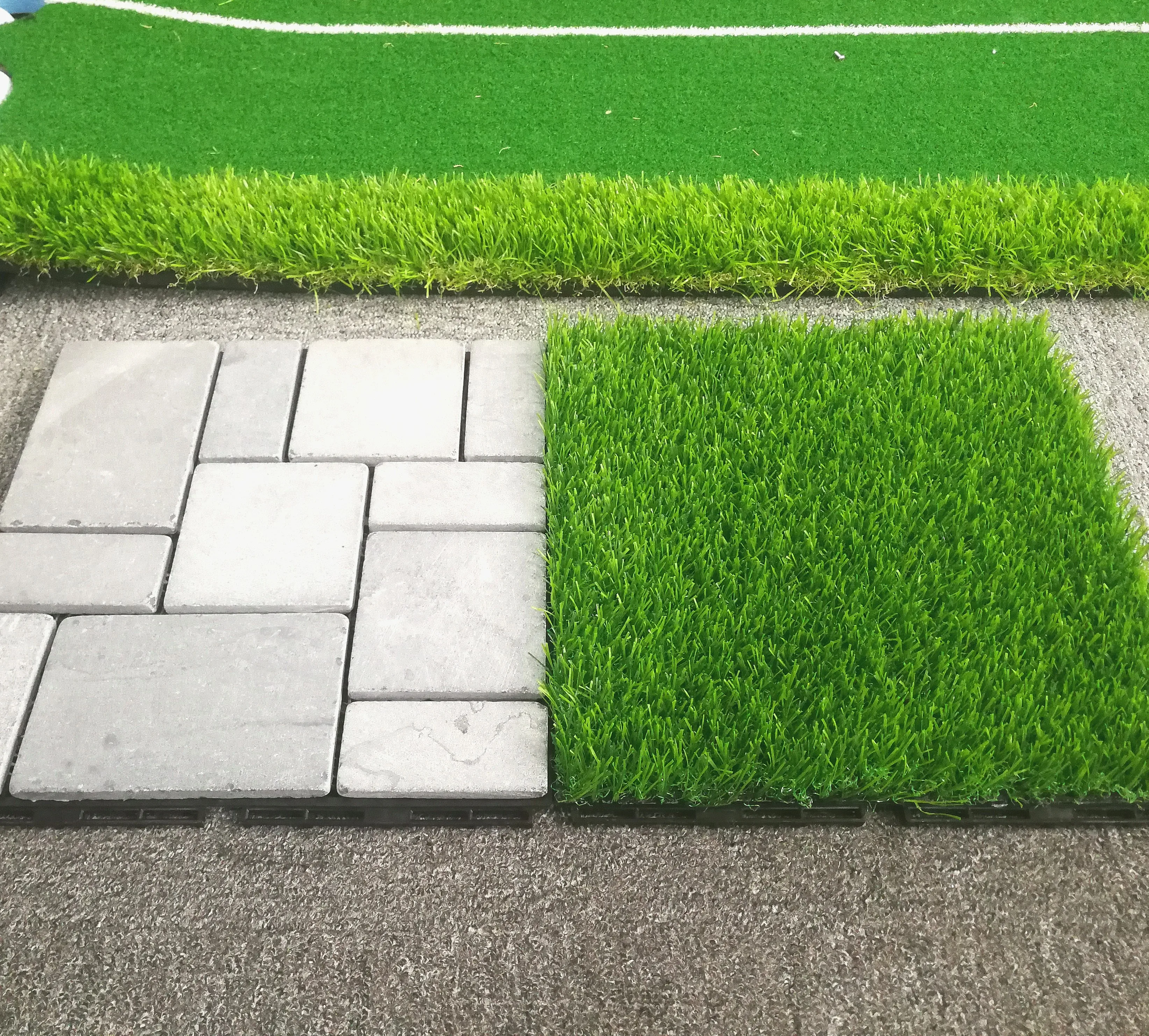 PBGT-334  4color garden landscaping & decking, Artificial grass turf,  grass composite deck tiles for villa playground