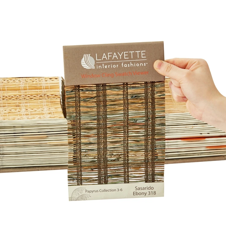 Woven Wood Shades Fabric Swatch Color Chart Folders Hard Cover Textile Sample Books