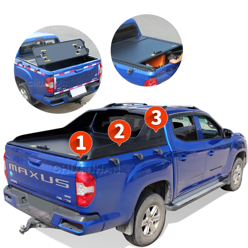 Benext Factory hard aluminium alloy retractable tonneau cover roller shutter lid truck bed covers for gwm poer Great Wall cannon