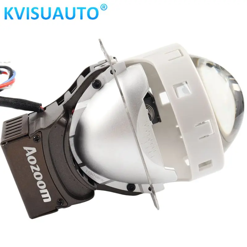  CQL Aozoom 3 дюймов A7 A5 + Круглый bi светодиодный объектив проектора 46w 48w