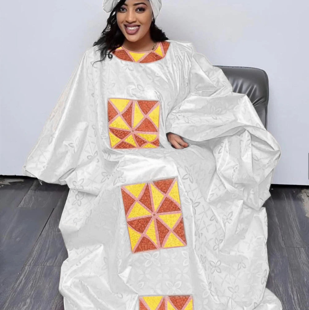 2022 hot sales Free Style African Dress For Woman Embroidery Design Ladys Clothes Plus Size Dresses For Women 4xl 5xl