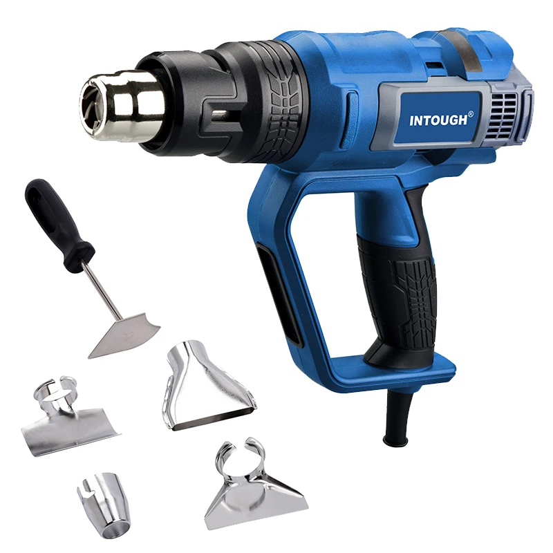 INTOUGH Best Selling 220 240v 2000w Rated Power Mica Type Heating Element Portable Electric 5pcs Accessory Type Heat Gun