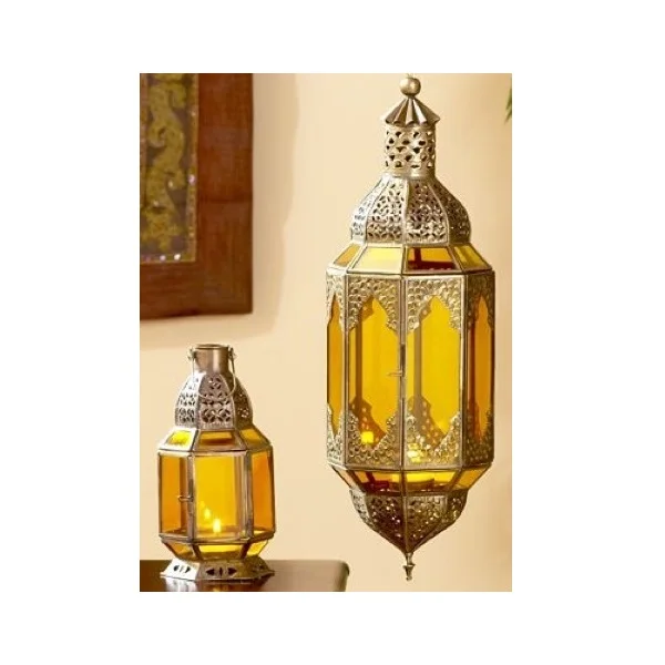 Metal Moroccan Ramadan Lanterns for Weddings Floor Decorative Lantern Customized Logo Bubble Wrap + Inner Box + Master Carton