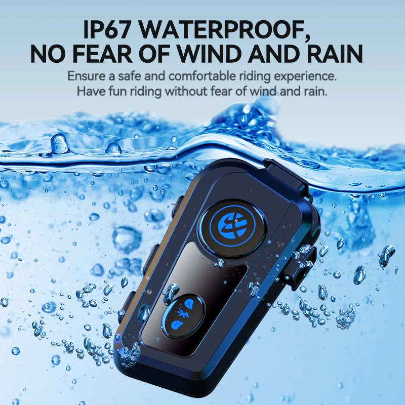 2023 venta caliente auriculares gratuitos para cascos de motocicleta microfono Bluetooth 5.3 auriculares de motocicleta