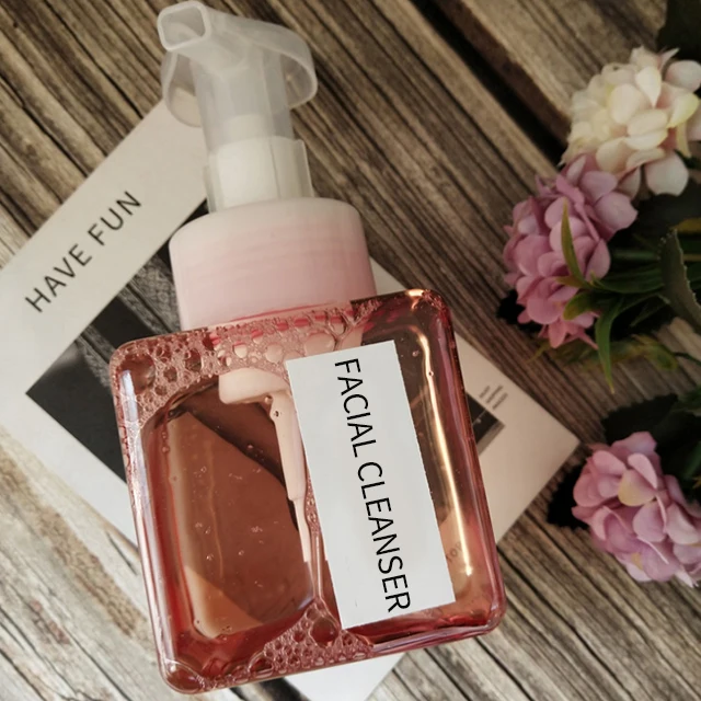 
Factory Price Foaming Facial Cleanser Makeup Remover Rose Cleansing Mousse Face Wash 