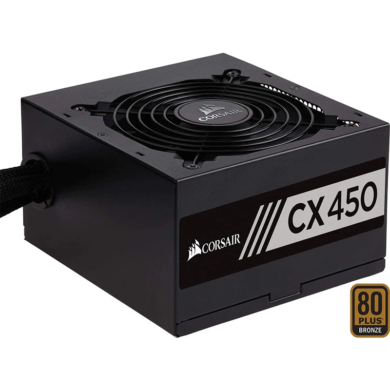 Corsair PSU CX Series 450 Вт 80 Plus Сертифицированный Бронзовый модульный блок питания CX450 (CP-9020101-NA) новый