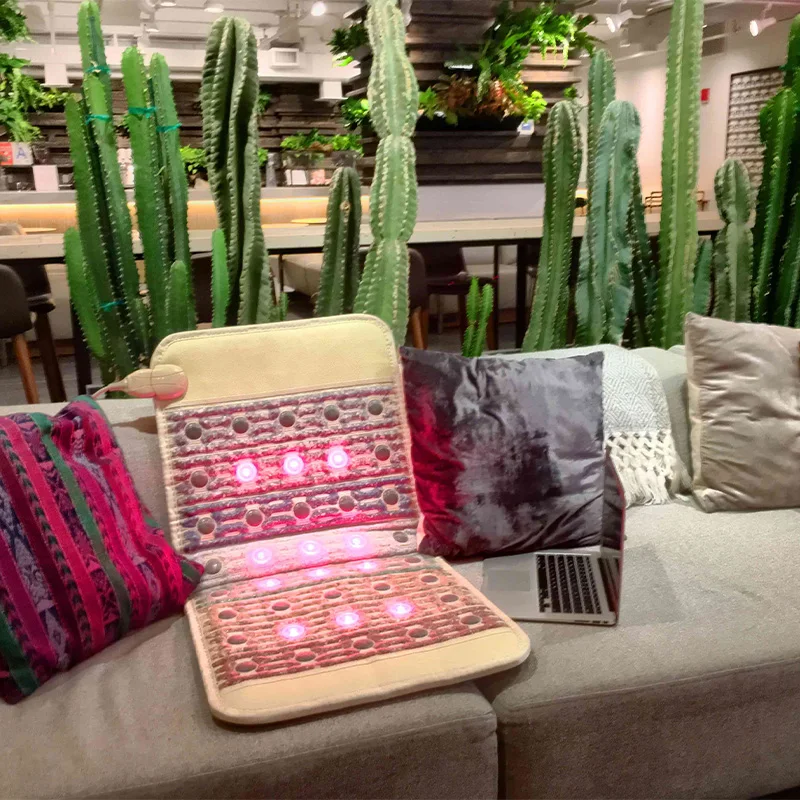 Photon Therapy Electric Massage Matte With Heating Pad For Increase Blood Circulation Lumbar Relaxing Cushin