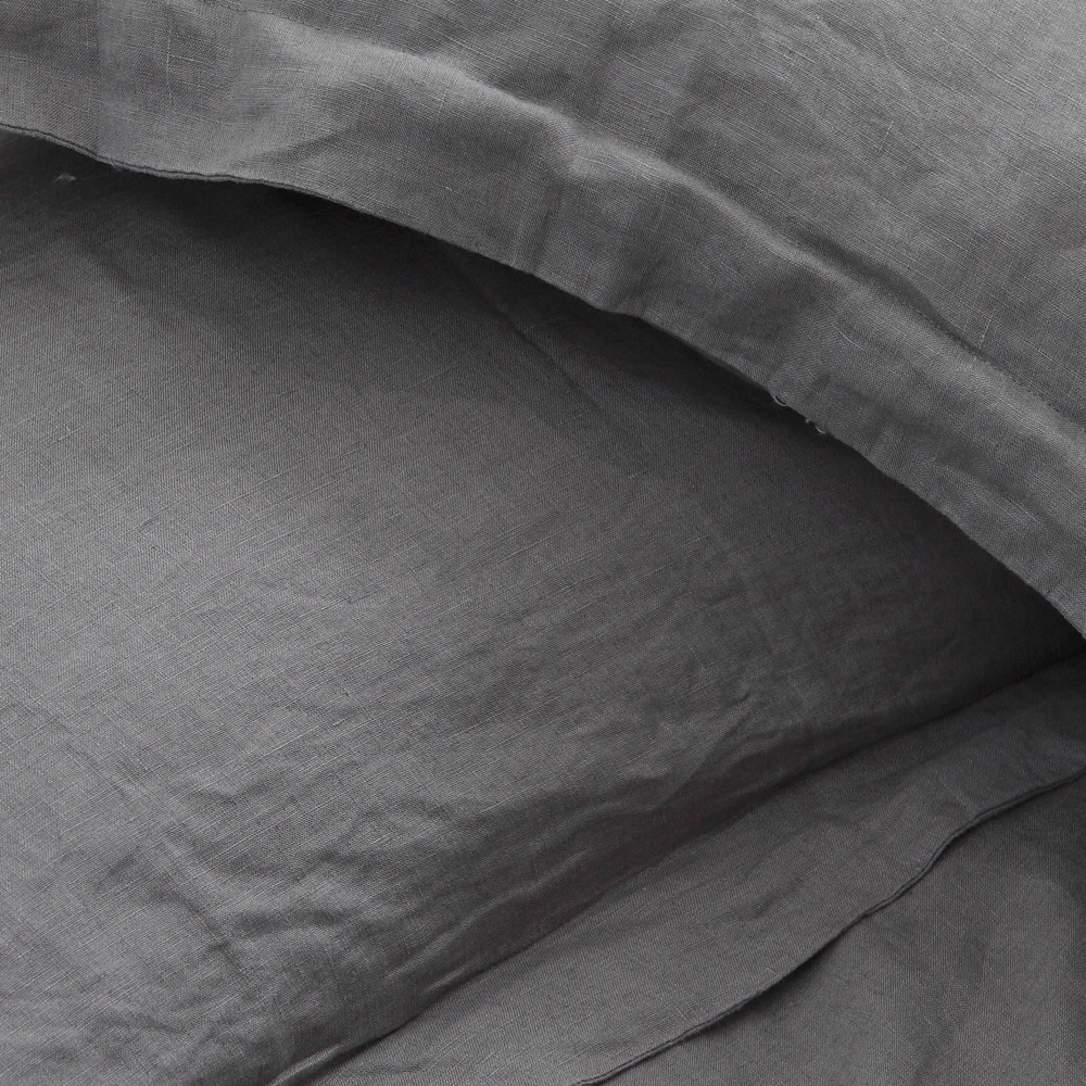 100% linen pillow case plain dyed envelope rectangle shape linen fabric woven home hotel decorative pillow cover custom design