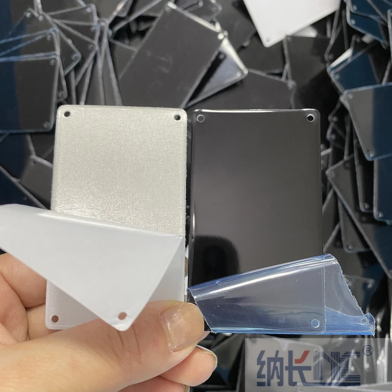 Laser engraving special aluminum black paint surface blank label machine nameplate customization aluminum