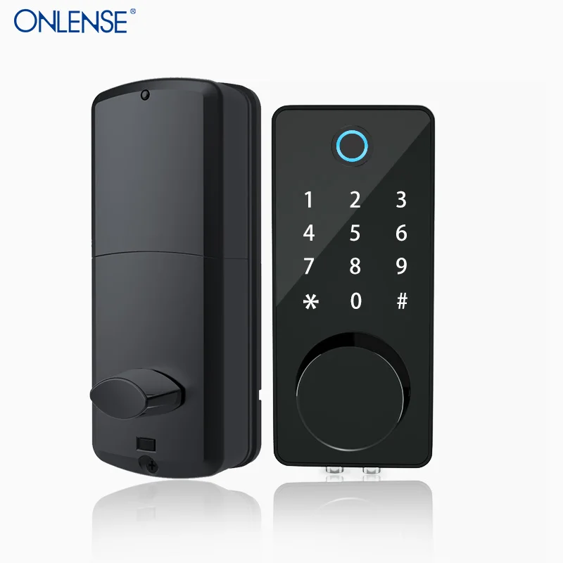 ONLENSE Password Card Lock Office Apartment Home  Deadbolt Lock Metal Key  Touch  Codes Smart lock