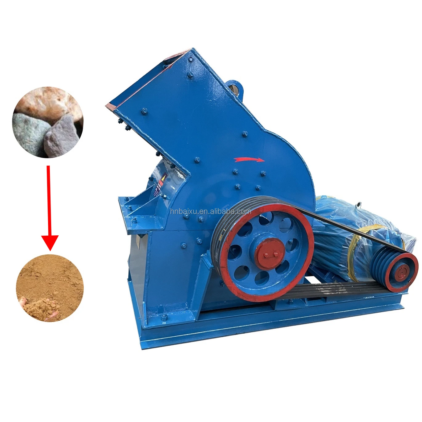 Easy To Operate Pc-400*600 Rock Pebble Hammer Crusher Diesel Power Cement Concrete Sand Making Machine