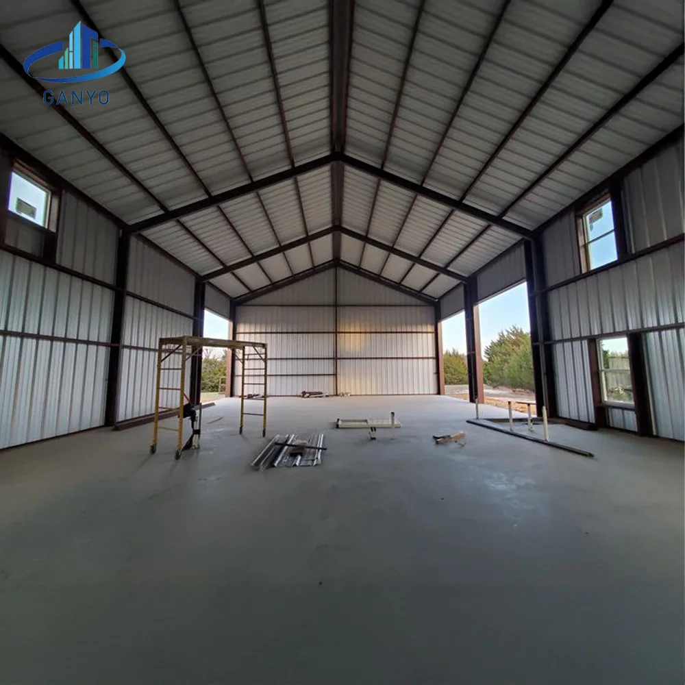 Cost-Effective Steel Building Prefabricated Modular Steel Warehouse for Small Business and Tool Storage | Ganyo Steel Structure