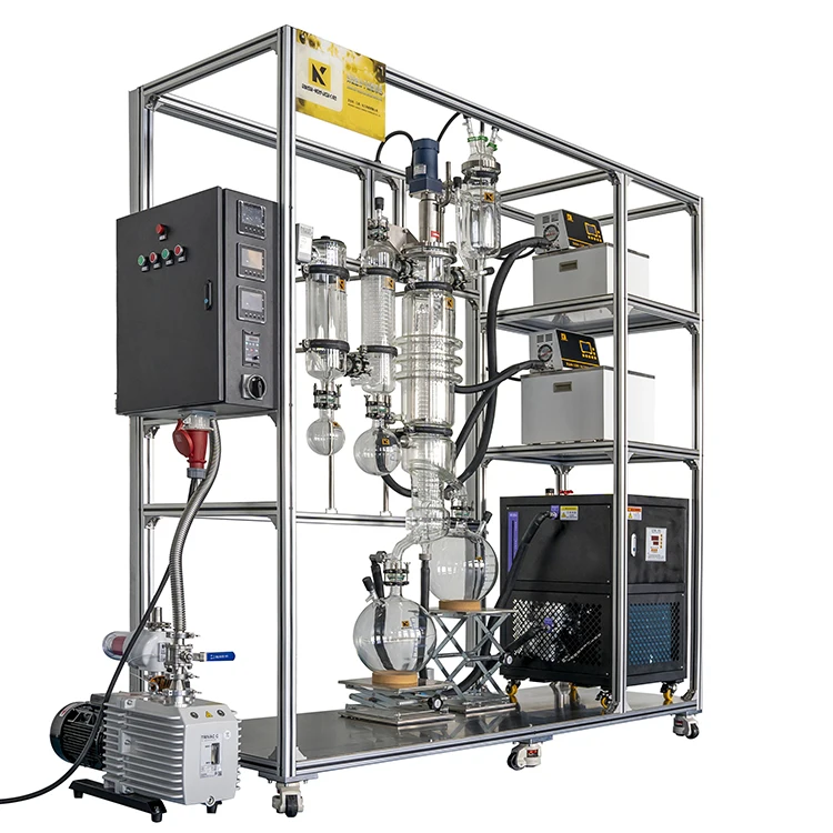 aishengke 118 Molecular distillation equipment distillation system for essential oil discharge insulation molecular