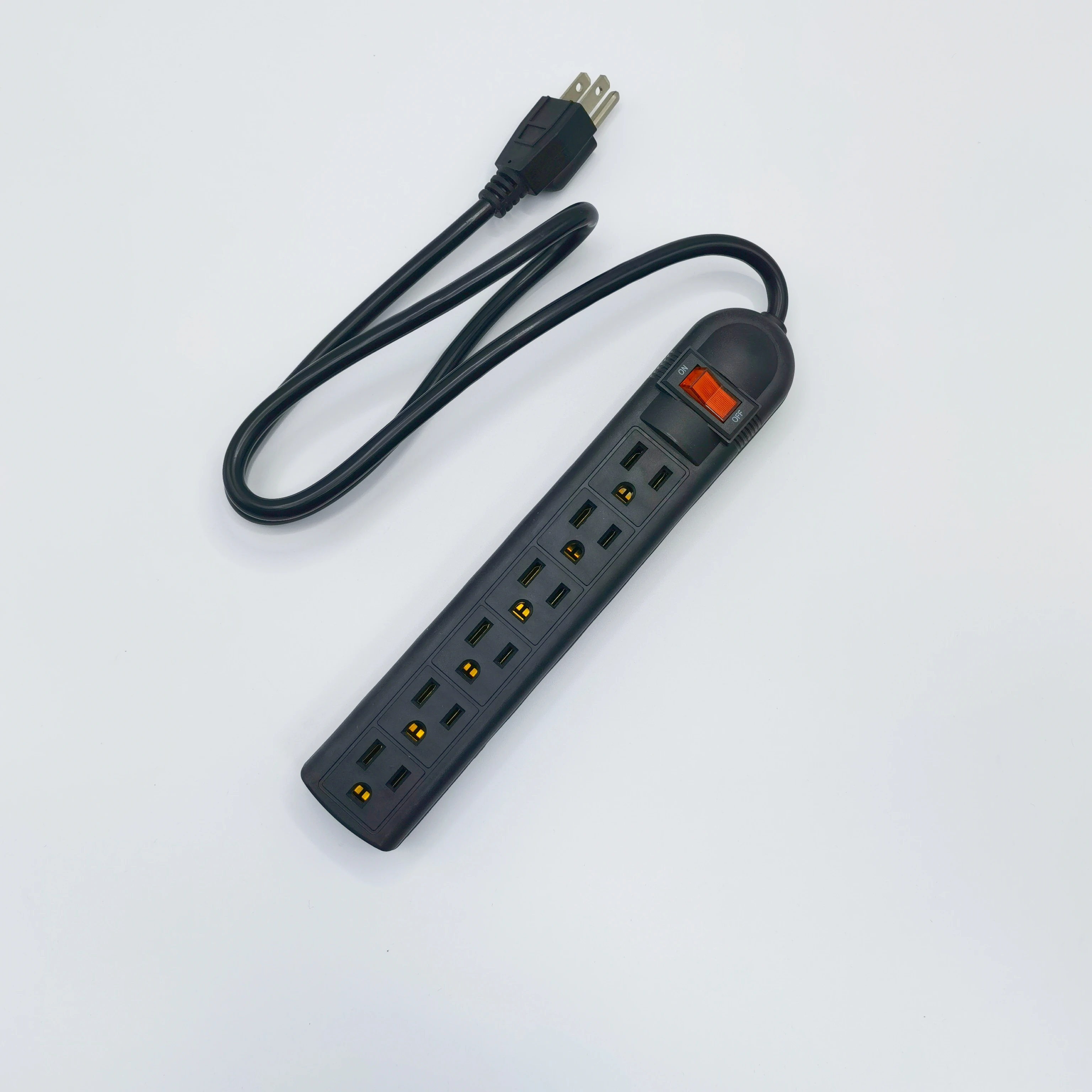 American power strip 6 outlet basic with switch electric socket