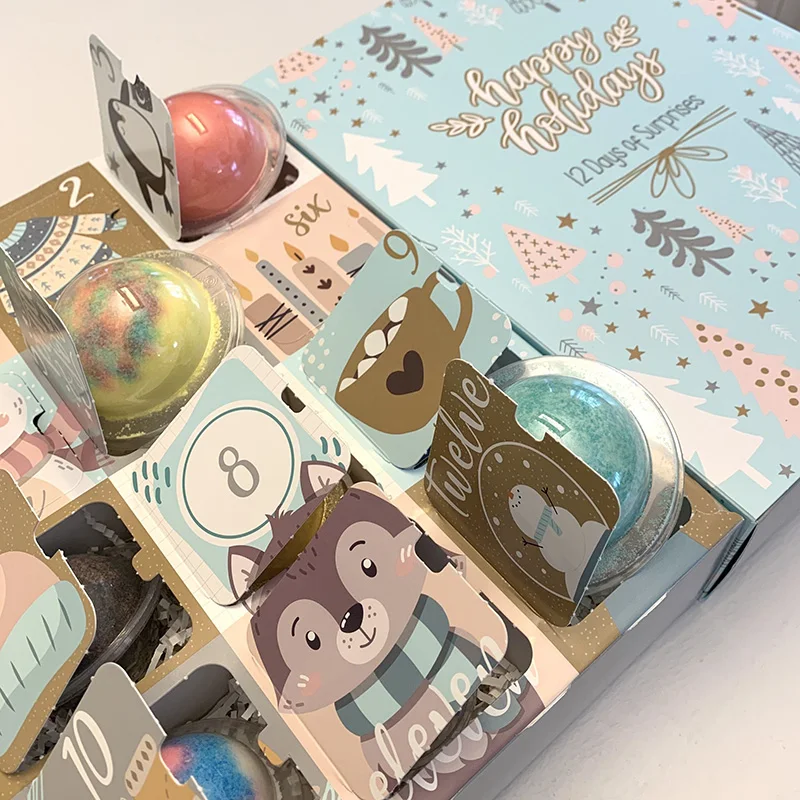 Luxury Custom Design Gift Packaging Premium High Quality Advent Calendar Cardboard Gift Box
