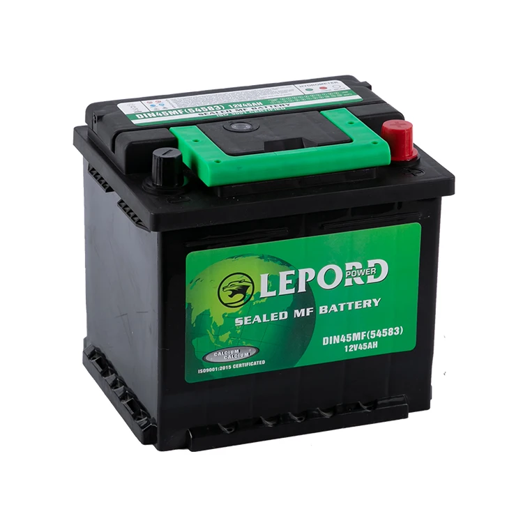 free sample Super Power 12V Lead Acid Maintenance free Car Batteries DIN45 60 66 72 75AH Auto Start Battery