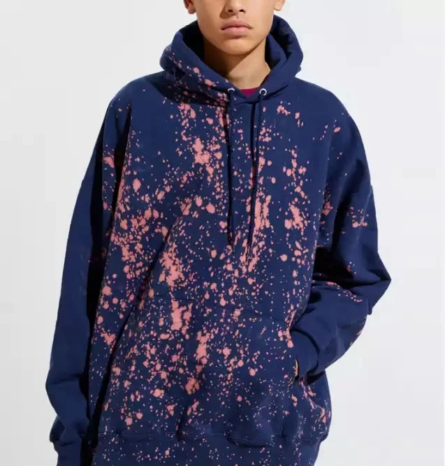 Custom hoodies design your own paint splatter hoodie unisex male hoodies cheap  jumper for men