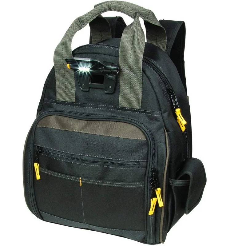 Customizable Finely Processed Electrician 600D Polyeseter Wear Resistant Tools Bag Back Pack