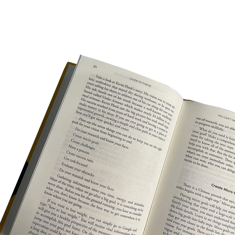 Sprayed Edges Novel Printing Service Custom Logo Classic And Binding A5 Customized Hardcover Book Printing With Slipcase