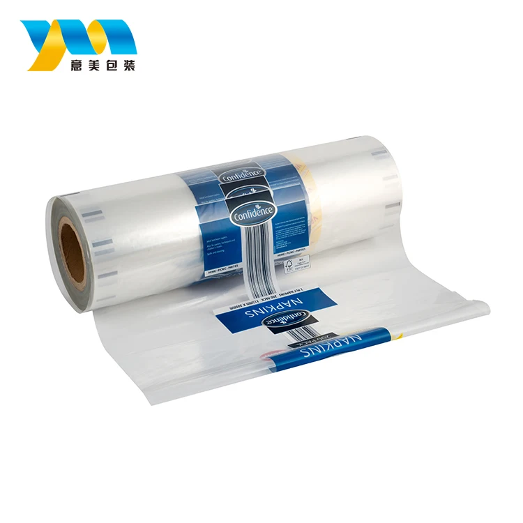 Custom printed high quality ldpe plastic tissue toilet paper plastic packaging bags